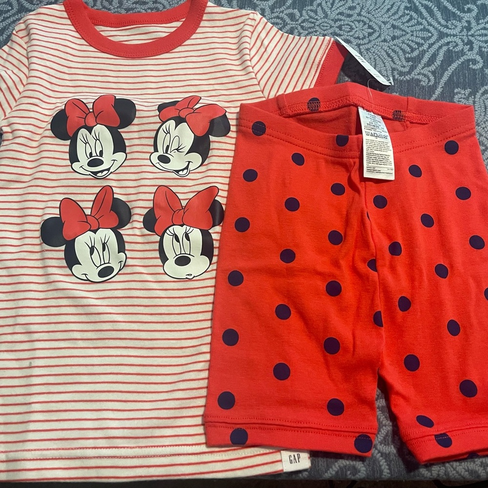 Toddler Girl Disney Minnie Mouse Gap pajama set